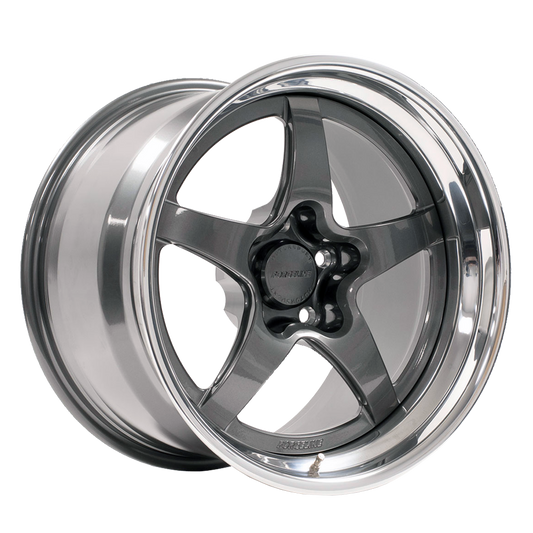 GF3 Open Lug Finished with Gunmetal Center, Gunmetal Inner, and Polished Outer