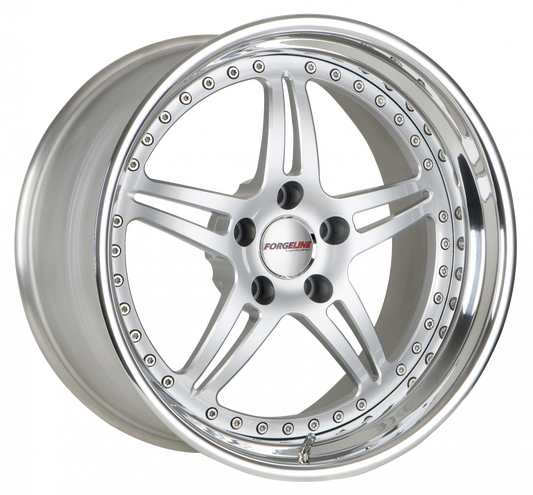SP3S finished with Brushed center, Polished outer, Hidden Hardware option, and custom Porsche logo