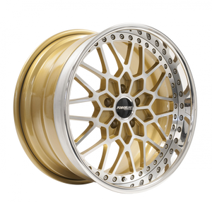 Forgeline TA3 Finished with Race Gold/HTM Center and Polished Outer (Exposed Hardware) thumbnail