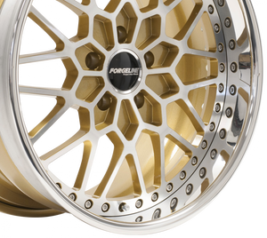 Forgeline TA3 Finished with Race Gold/HTM Center and Polished Outer (Exposed Hardware) thumbnail