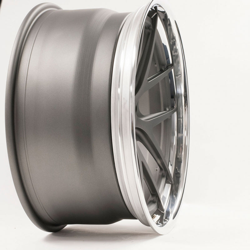 VX3C-SL finished with Titanium center and Polished outer, closeup
