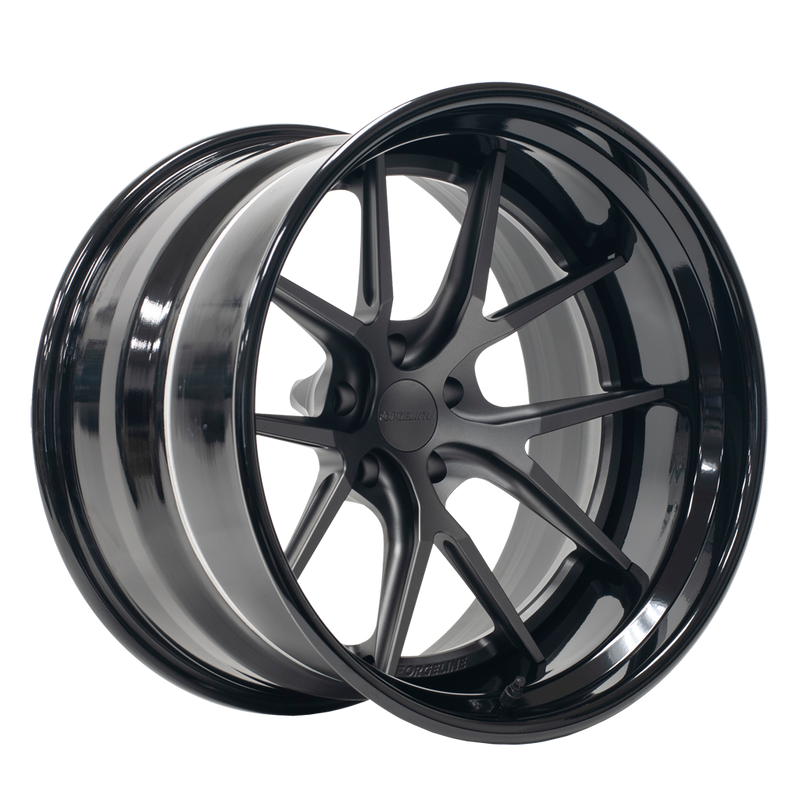 AL301 finished with Frozen Charcoal center and Gloss Black outer
