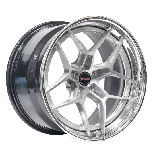 AL309 finished with Brushed/High-Gloss Clear center and Polished outer