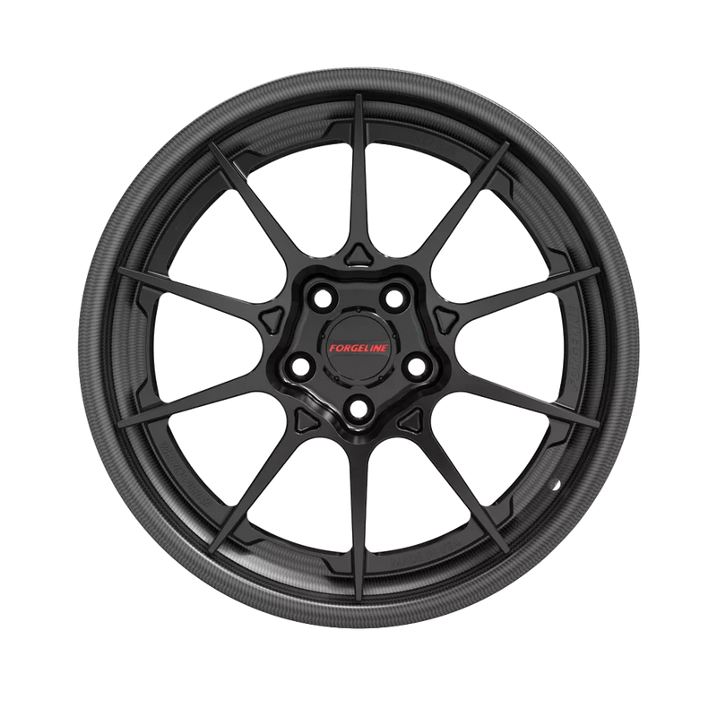 LCF205 17x11 Rear Finished in Satin Black Face View