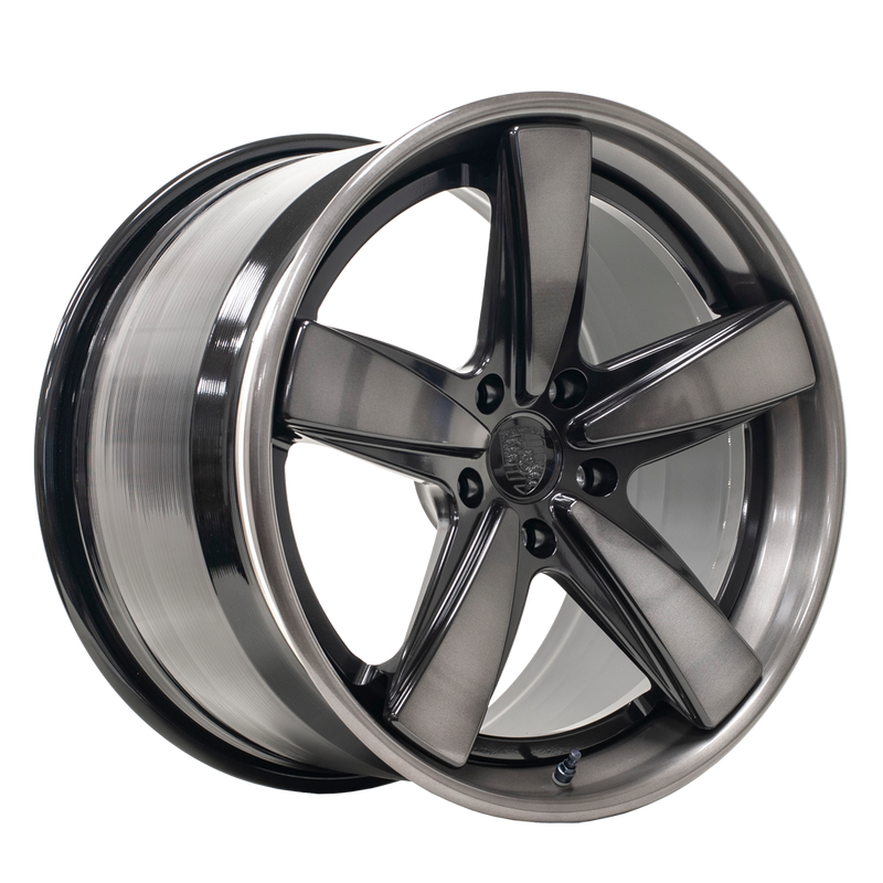 FU3C Finished with Gloss Black/HTM Center and Polished Outer, front