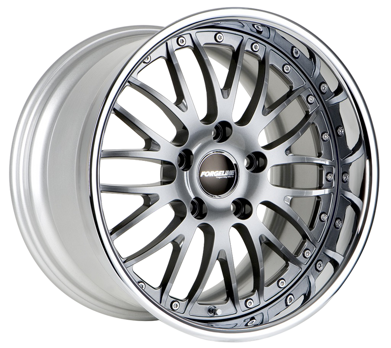 MD3P finished with Gloss Black/HTM center, Polished outer, and Center Lock