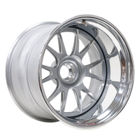 TA3R rear wheel finished with Hyper Sliver center and Polished outer thumbnail