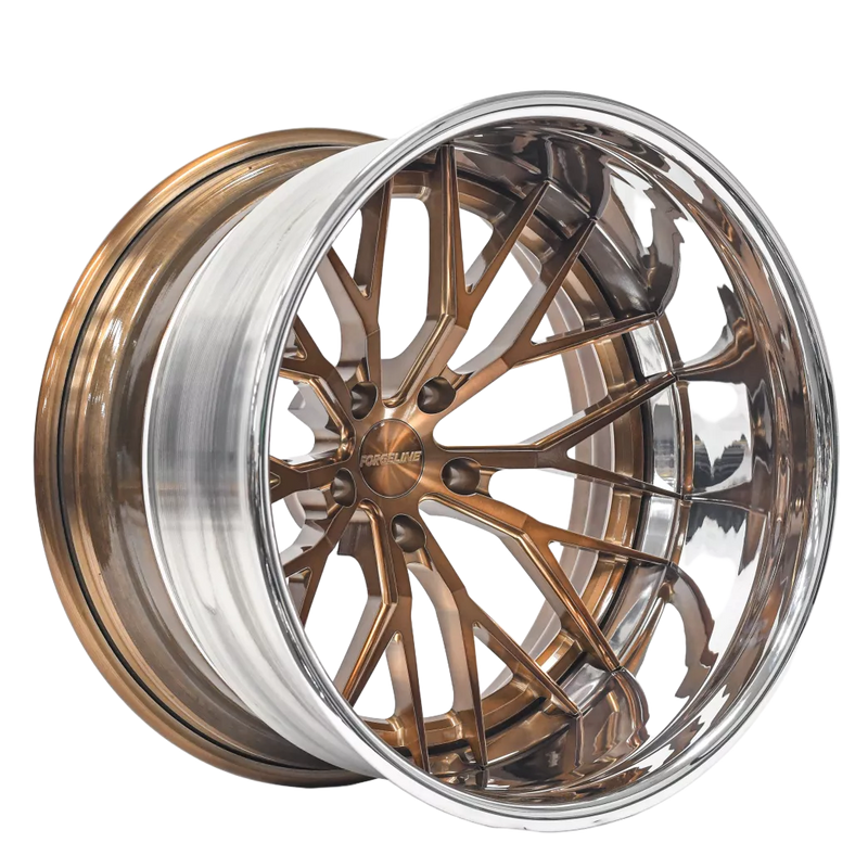 AL303 - Deep profile finished with Gloss Black Center and Brushed/Cleared Outer