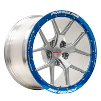 VX1R Beadlock finished in Hyper Silver with Transparent Blue Beadlock Ring thumbnail