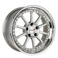ZX3S finished with Gloss Black center, Polished outer, and custom Porsche logo thumbnail