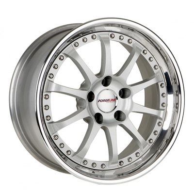 ZX3S finished with Gloss Black center, Polished outer, and custom Porsche logo