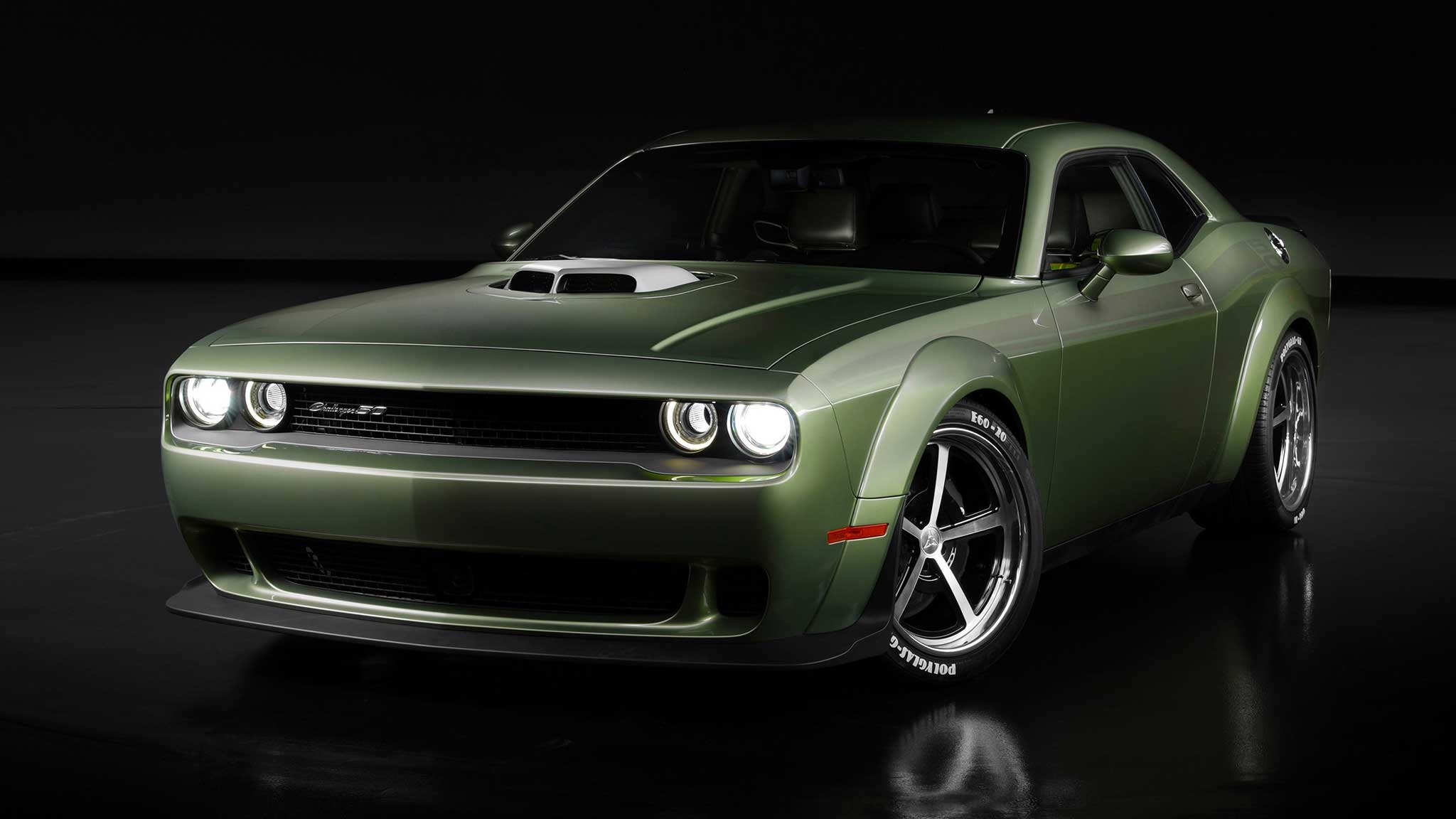 Dodge’s Holy Guacamole Dodge Challenger R/T Scat Pack Widebody on Forgeline Forged Three Piece FL500 Wheel