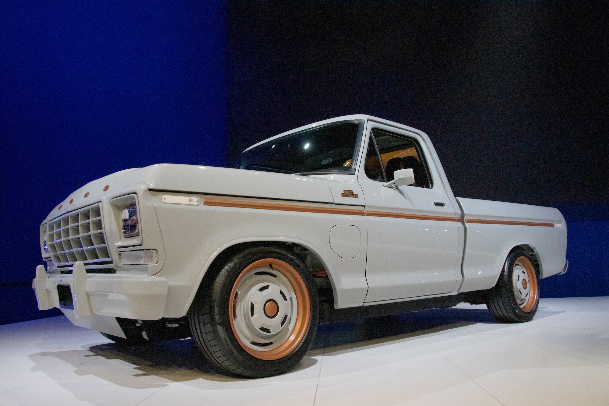 Ford Motor Company’s All-Electric 1978 F-100 Eluminator Truck on Forgeline Forged Three Piece OE1 Wheels