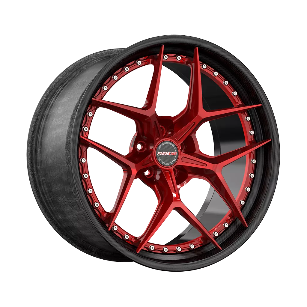 HS02C Finished in Transparent Red with Exposed Hardware