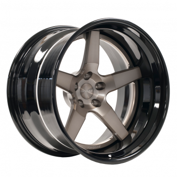 AL300 finished with Brushed Bronze center and Gloss Black outer