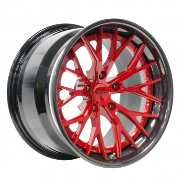 AL303 finished with Illusion Red center and Black Pearl outer
