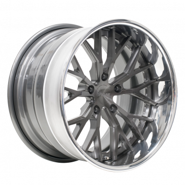 AL303 18" with Reverse Flat Outer Rim and Transparent Smoke Center