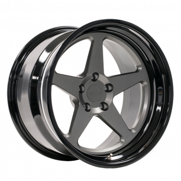 FF3C finished with Satin Gunmetal center and Gloss Black outer