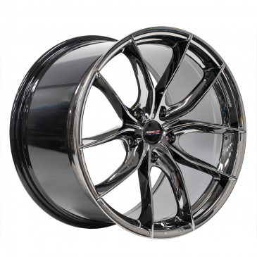 Flow Formed F01 20x11 Medium Concave in Black Ice with Standard Center Cap