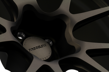GA1R Open Lug Cap in Matte Bronze hub detail