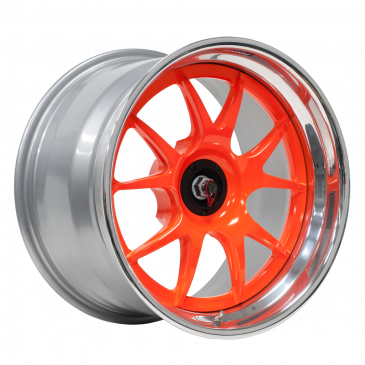 GA3R Cup Finished with Pylon Orange Center and Polished Outer