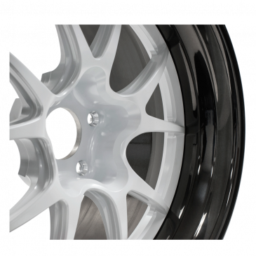 GA3R Open Lug finished with Pearl White center and Black Pearl outer