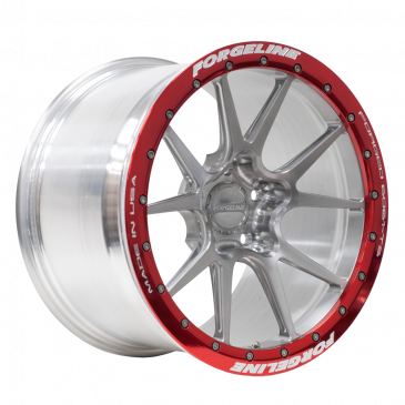 GS1R Beadlock Finished in Tinted Clear with Transparent Red Ring and Sleek Cap