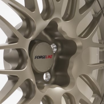 Forgeline GX3 Open Lug Finished with Light Anodized Bronze Center & Inner and Polished Outer