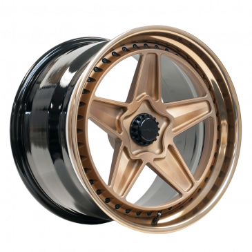 NT3C Centerlock Finished with Tinted Gold Transparent center & outer