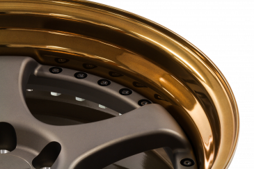 Powder Coated Outer - Tinted Gold Transparent