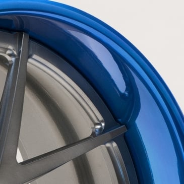 Powder Coated Outer - Transparent Blue