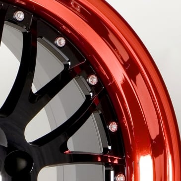Powder Coated Outer - Transparent Red