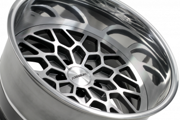Forgeline TA3 Finished with Gunmetal/HTM Center and Polished Outer (Hidden Hardware)