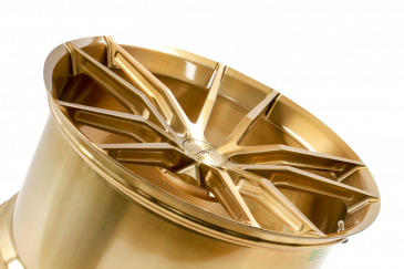 AR1 finished in Tinted Gold Transparent, oblique