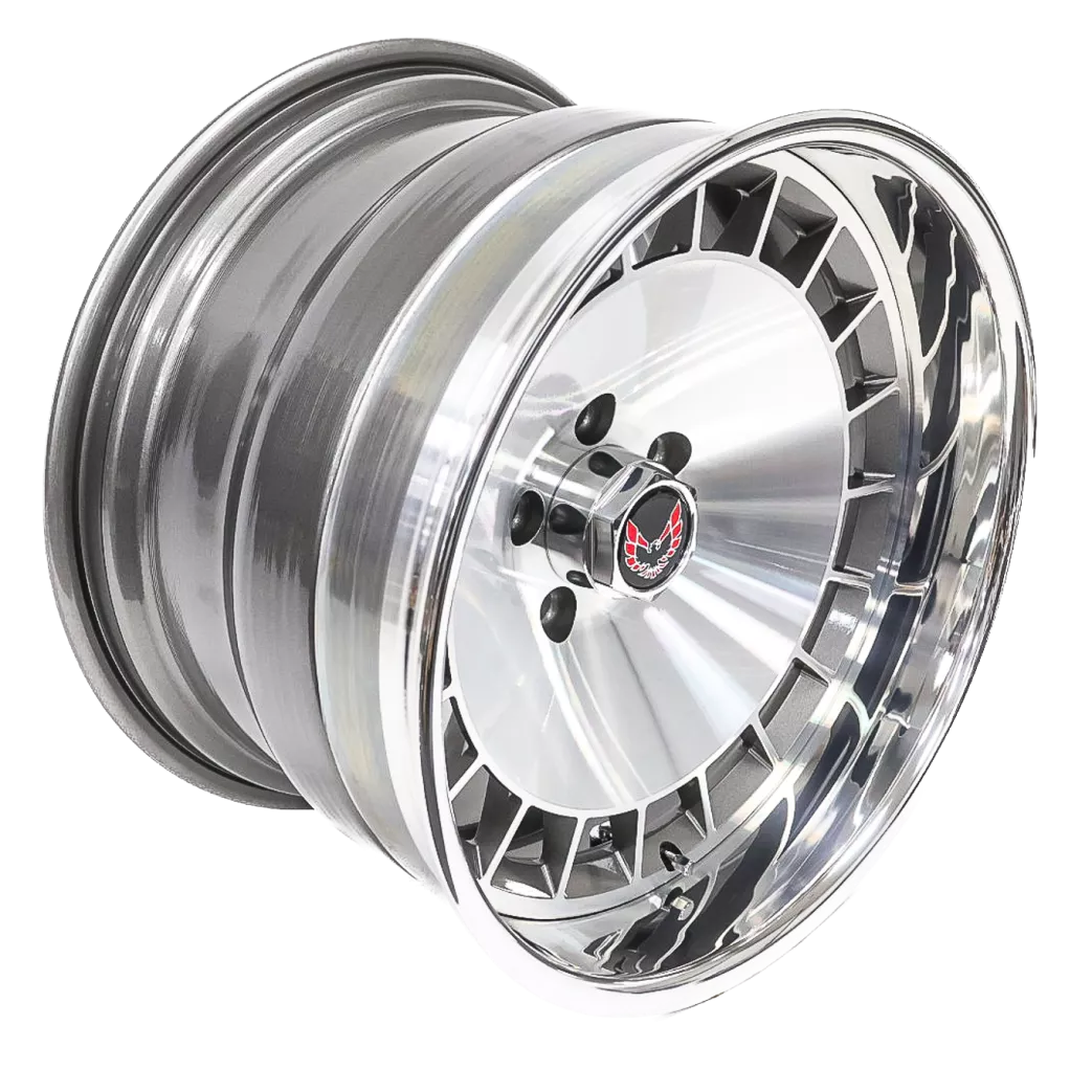 Forgeline Turbine Finished with Gunmetal/HTM Center and Polished Outer