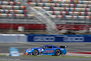 Tomy Drissi No.8 Ford Mustang at Charlotte Motor Speedway