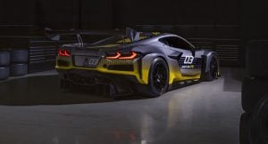 Chevrolet Corvette Z06 GT3.R, rear quarter in dark