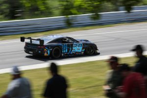 The no.99 Trackhouse Racing Chevrolet Camaro competes at Lime Rock